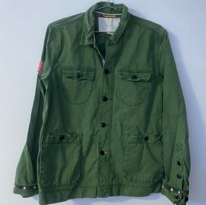 UO Koto Classic Green Military Style Jacket Sz M